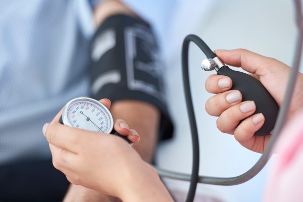Image of a blood pressure gauge